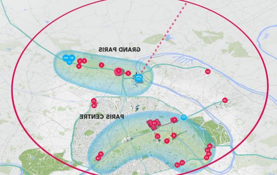 巴黎2024年奥运会场馆地图